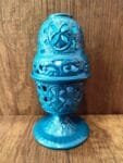 Blue Standing Oil Lamp
