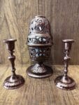 Brown Standing Oil Lamp