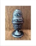 Gray Standing Oil Lamp