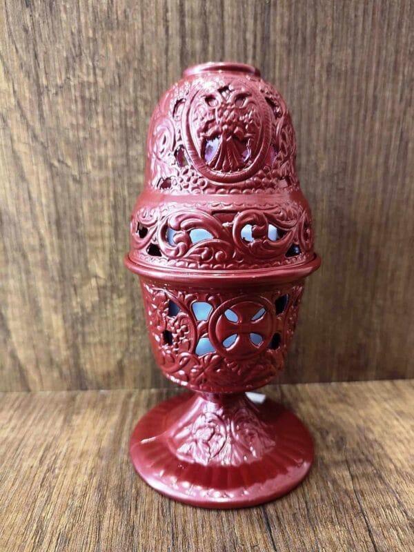 Red Standing Oil Lamp