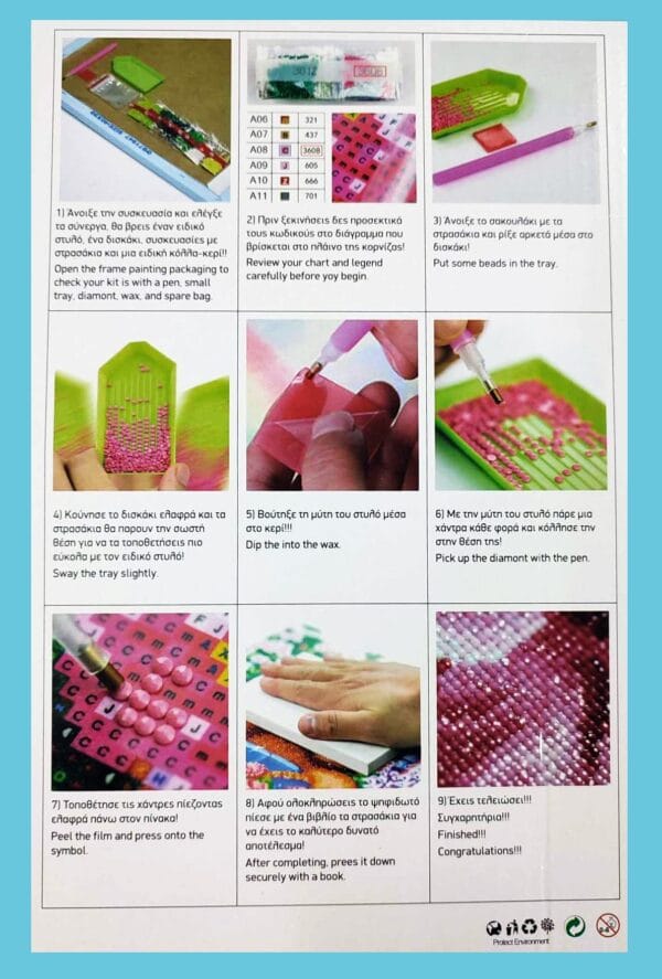 Angel Guardian of a Mosaic kit