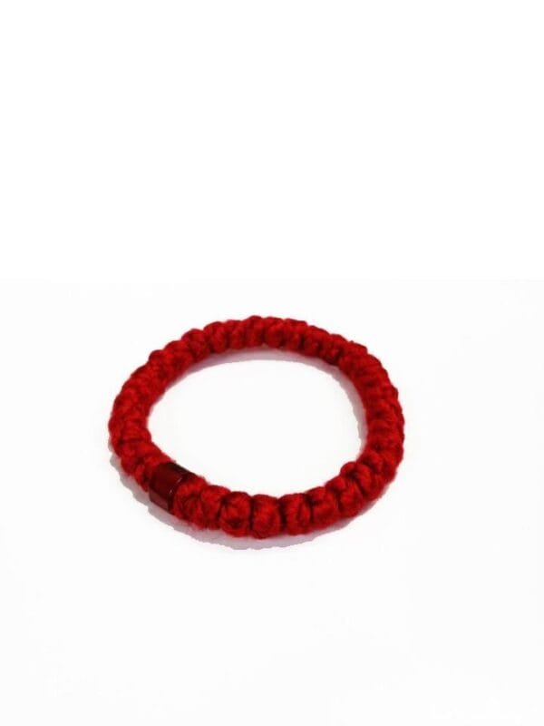 Prayer Rope 33 knots Red wool