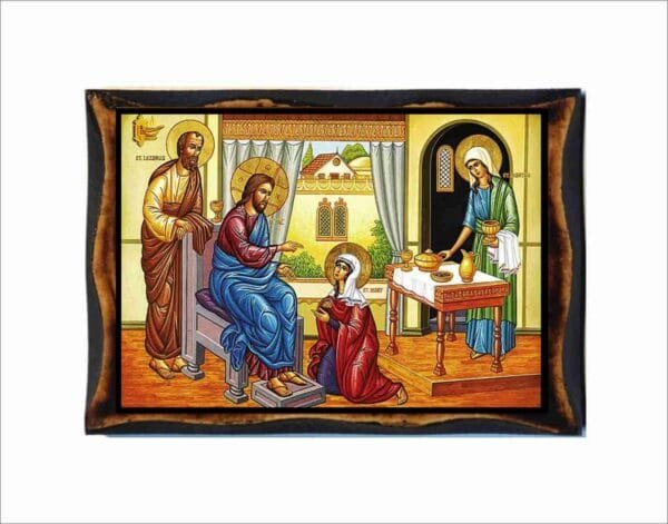 Jesus at the home of Martha and Mary