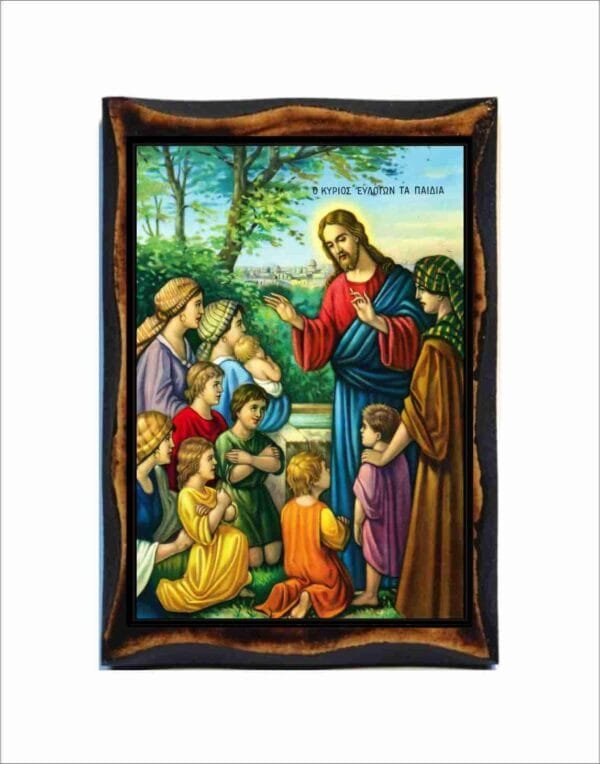 Jesus Blessing Kids
