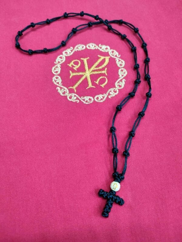 33-Knot Prayer Rope for the Neck and Prayer blessed with Holy Μyrrh