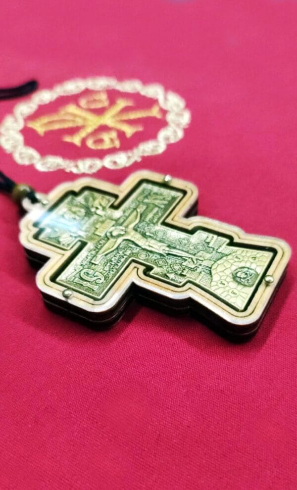 Carved Hanging Cross for Car with Plexiglass Facade