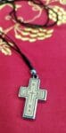 Wooden Metal Cross Necklace