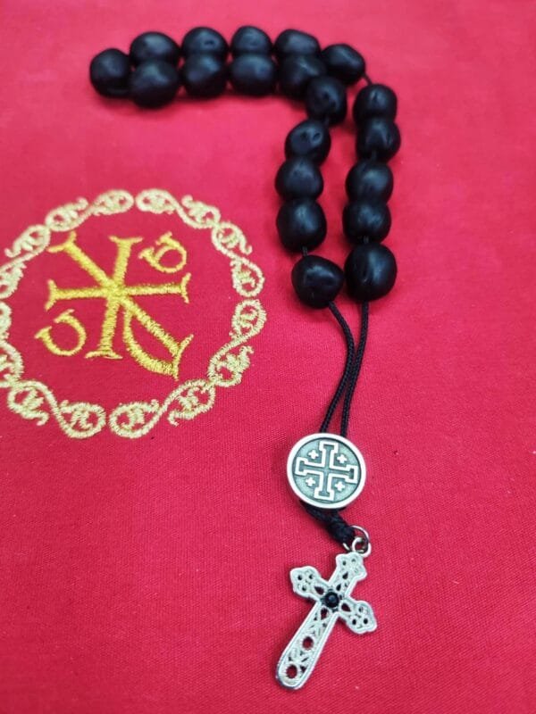 20 Black Nutmeg Prayer Beads
