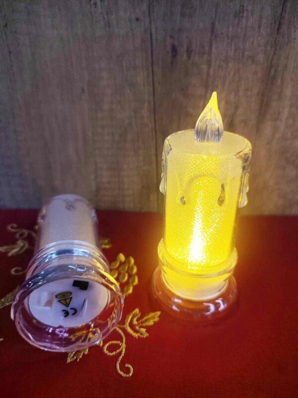 Set of 2 Electronic Candles for Home Decor