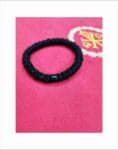 Prayer Rope 33 knots wool black bead, blessed with Holy Μyrrh