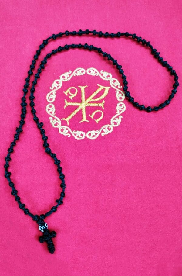 100 Knot Prayer Rope for the Neck and Prayer blessed with Holy Μyrrh