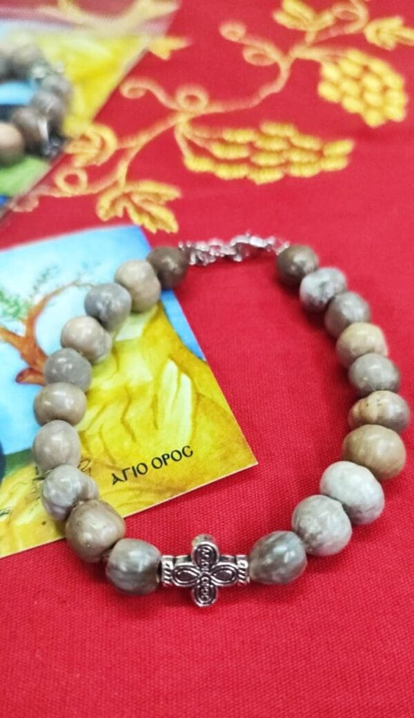 Virgin Mary Tears Bracellet with 19 Knots and Cross