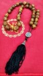33 Brown Nutmeg Prayer Beads with Holy Myrrh – A Sacred Prayer Rope