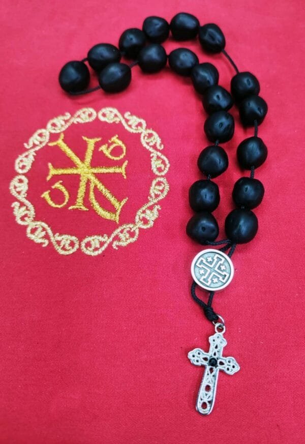 20 Black Nutmeg Prayer Beads