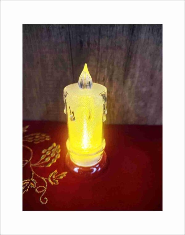 Set of 2 Electronic Candles for Home Decor