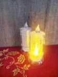 Set of 2 Electronic Candles for Home Decor